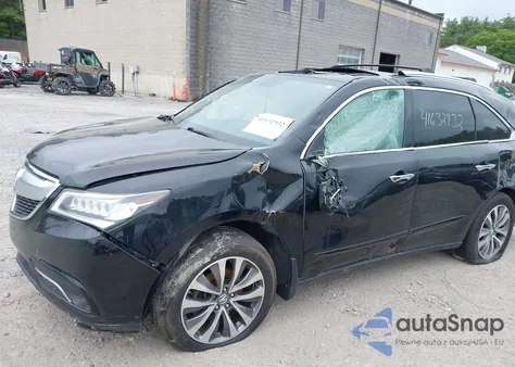 2014 Acura Mdx Technology Pkg W/Entertainment Pkg z USA, uszkodzony, nr VIN 5FRYD4H65EB010361